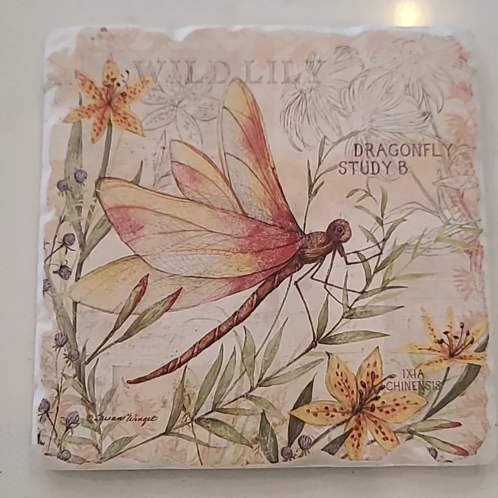 Dragonfly Wild Lily Coaster